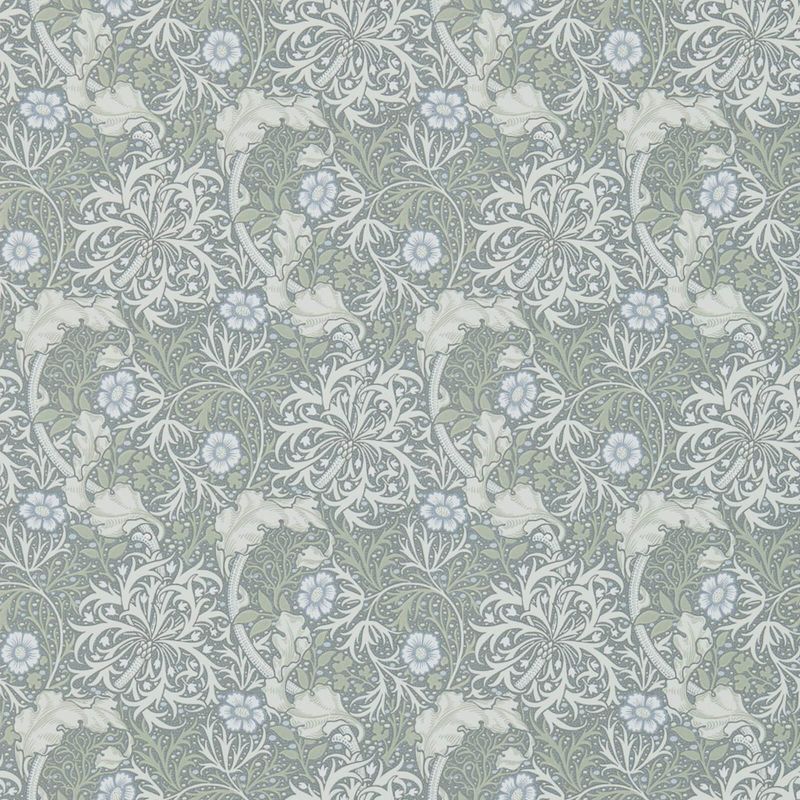 NOAページ Morris & Co Morris Seaweed Wallpaper in Silver/Ecru - 216825
