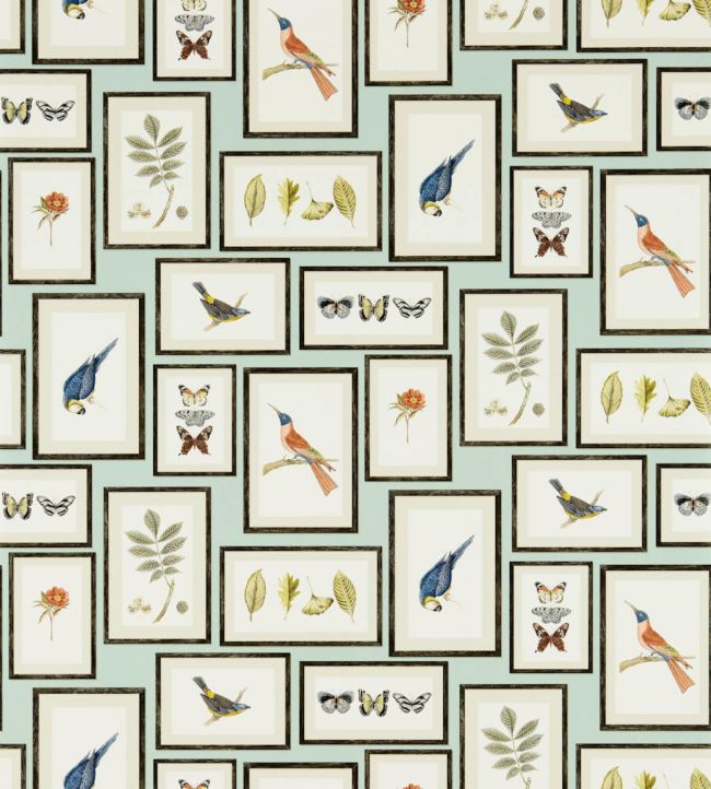 Picture Gallery Wallpaper - Sand/Multi - DVOY213399 - Sanderson