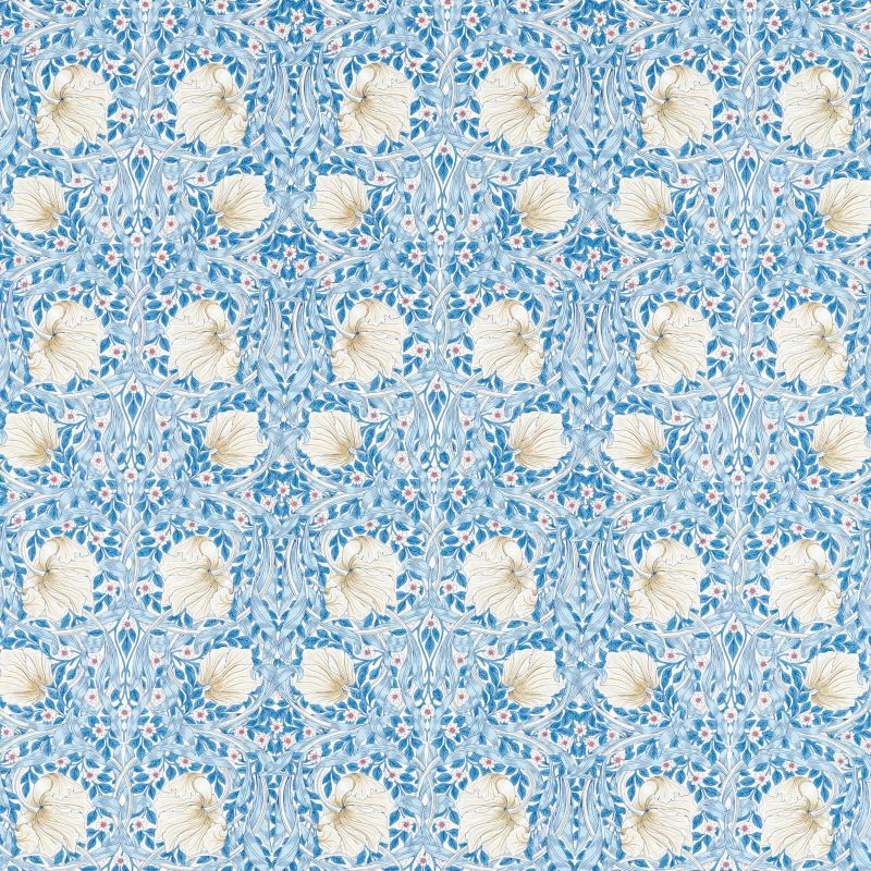 Pimpernel Fabric - Woad - Morris & Co - 226901 - Premier Wallcovering