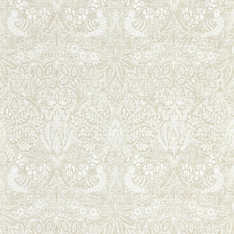 Pure Dove & Rose Wallpaper - White Clover - Morris & Co - 216521 - Morris Wallpaper