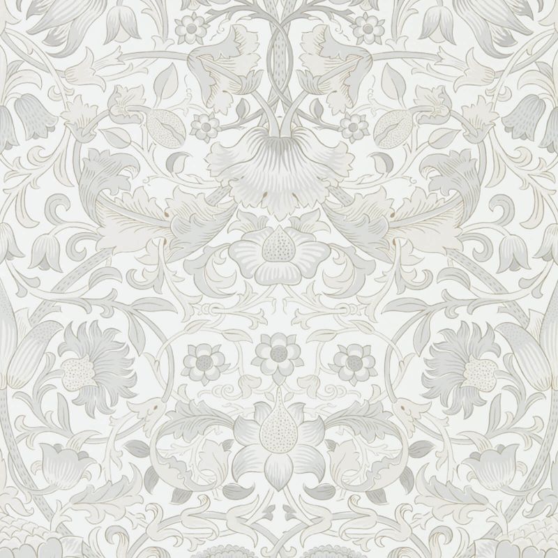 Pure Lodden Wallpaper - Chalk/Eggshell - Morris & Co - 216030 - Morris Wallpaper