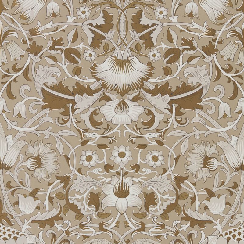 Pure Lodden Wallpaper - Gilver/Gold - Morris & Co - 216029 - Morris Wallpaper