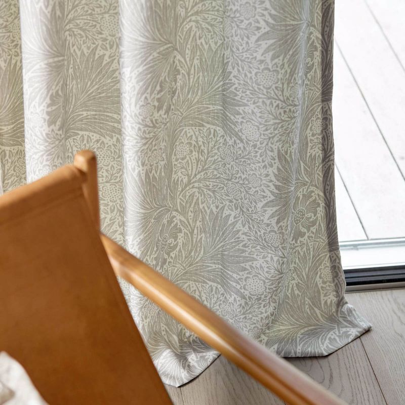 Pure Marigold Wide Width Fabric - Stone - Morris & Co - 227276 - Premier Wallcovering