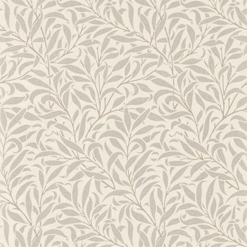 Pure Willow Bough Wallpaper - Ecru/Silver - Morris & Co - 216023 - Morris Wallpaper