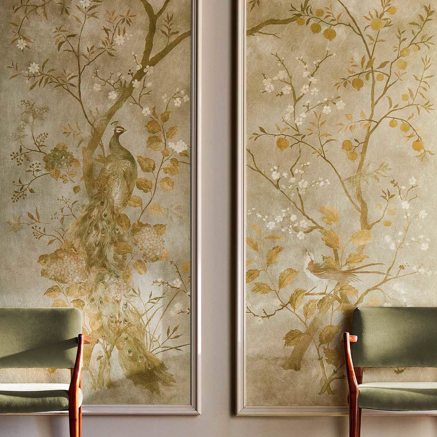 Rotherby Wallpaper - Old Gold - Zoffany - ZKEM312661 - Morris Wallpaper