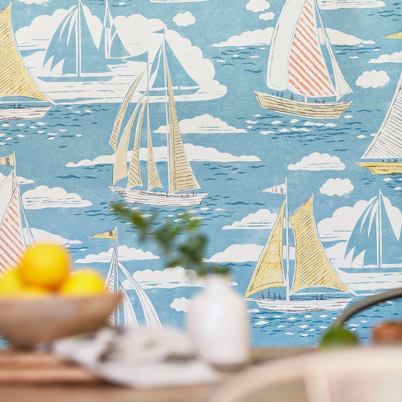 Sailor Wallpaper - Gull - Sanderson - DCOA216570 - Morris Wallpaper