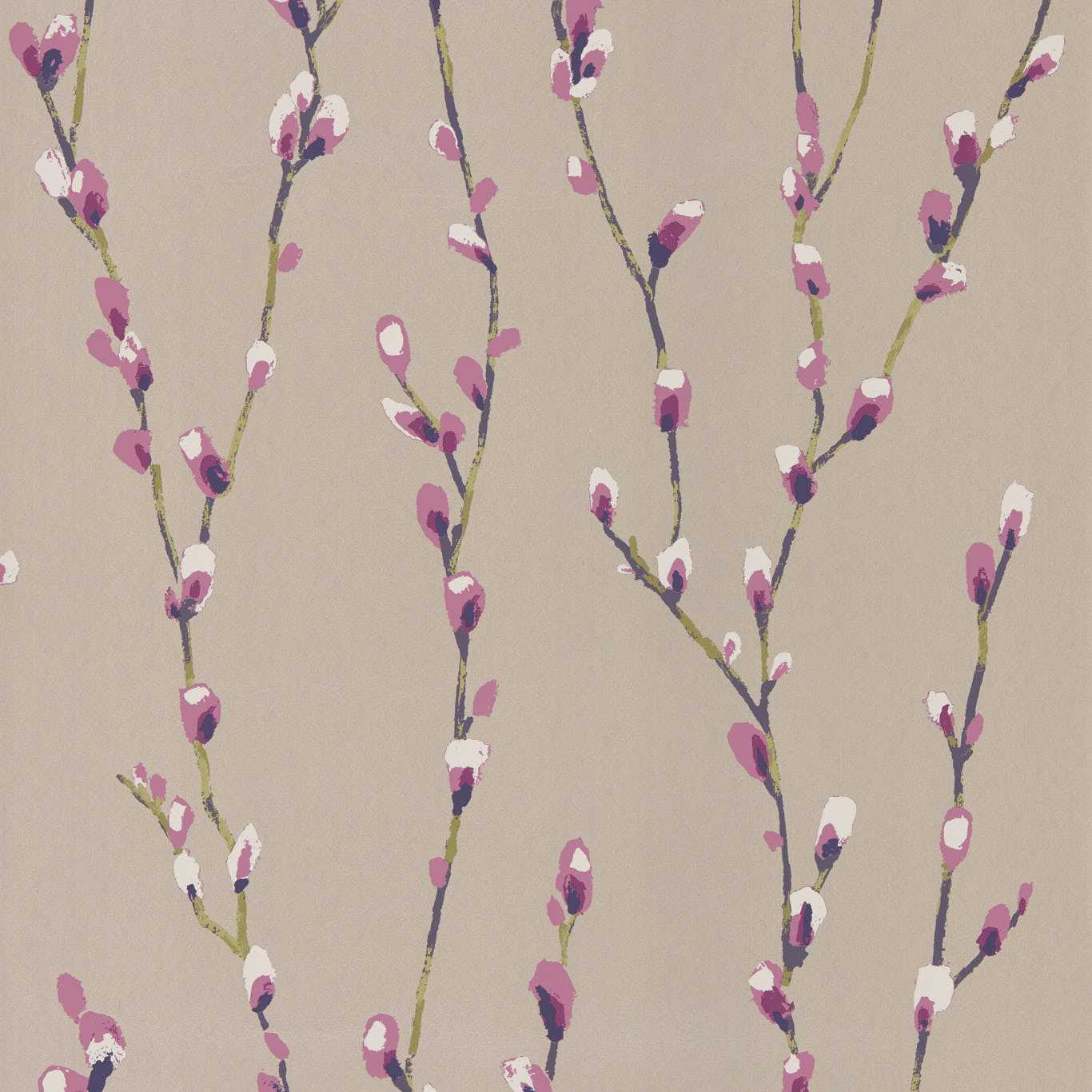 Salice Wallpaper - Heather/Gilver - Harlequin - HSTO111472 - Morris Wallpaper