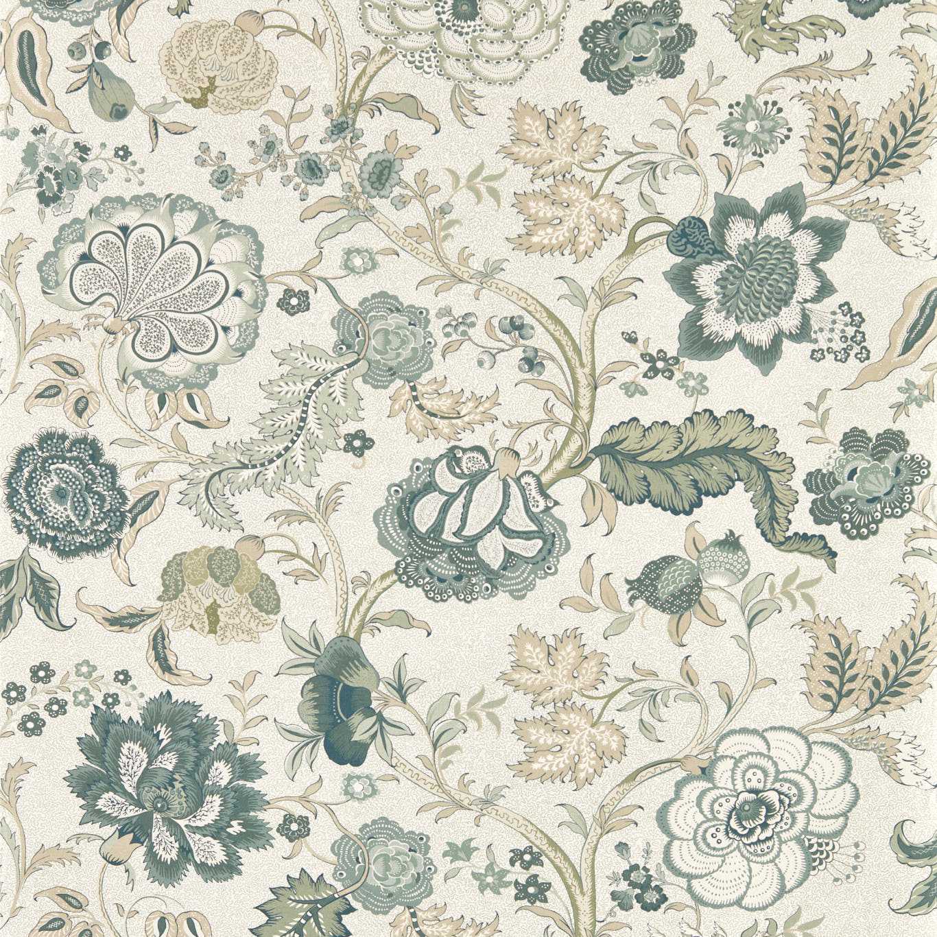 Salisbury Wallpaper - Yew Green - Sanderson - DHIP217489 - Morris Wallpaper