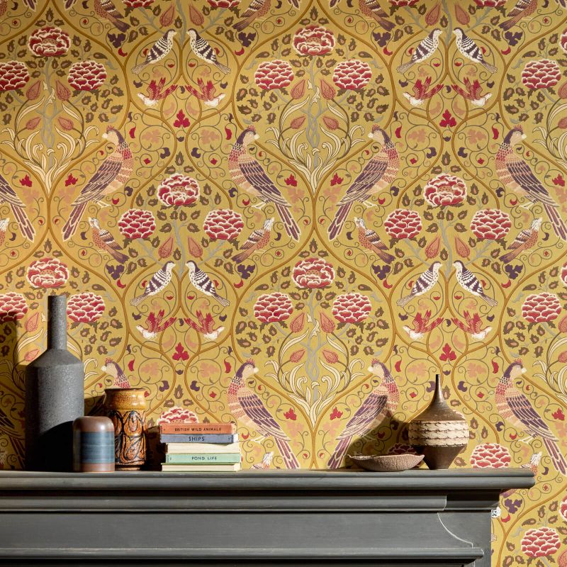 Seasons By May Wallpaper - Linen - Morris & Co - 216687 - Morris Wallpaper