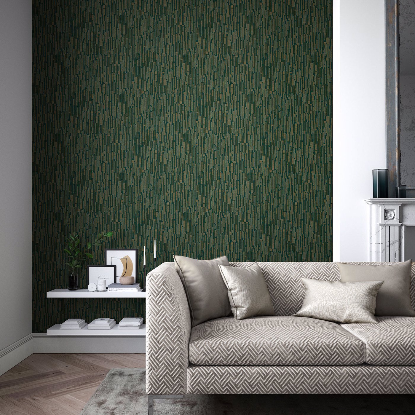 Series Wallpaper - Forest/Copper - Harlequin - HM7W112751 - Morris Wallpaper