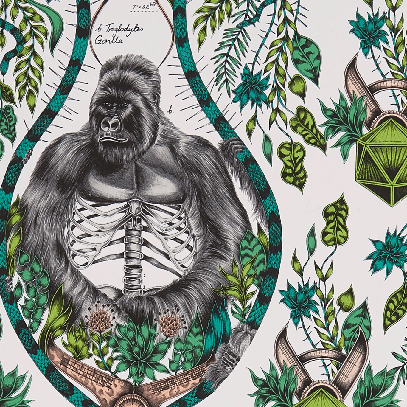 Silverback Wallpaper - Nude - Clarke & Clarke - W0120/03 - Morris Wallpaper