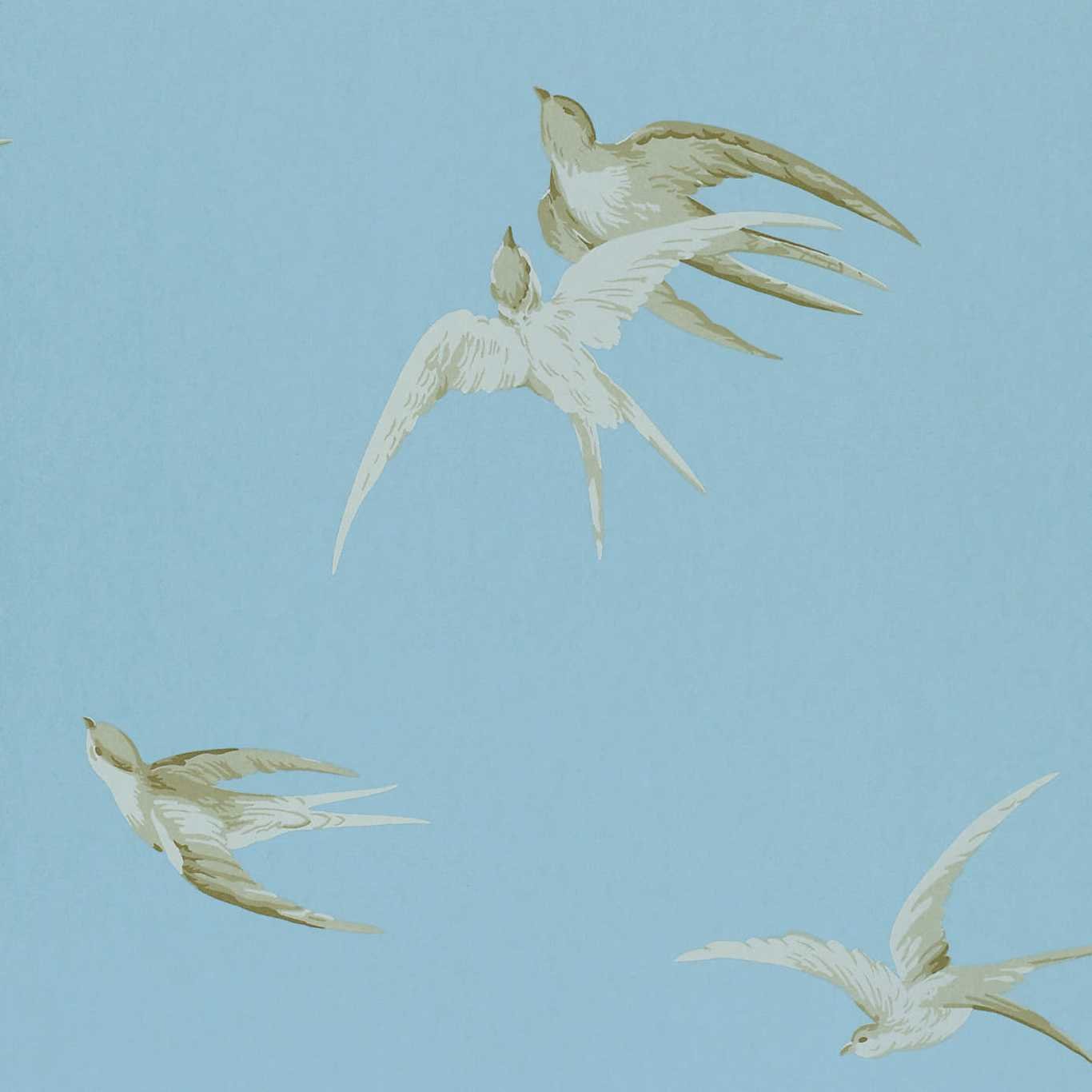 Swallows Wallpaper - Wedgwood - DVIWSW103