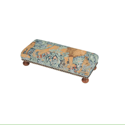 The Forest Long Footstool - Hines of Oxford - LS879 - Morris Wallpaper