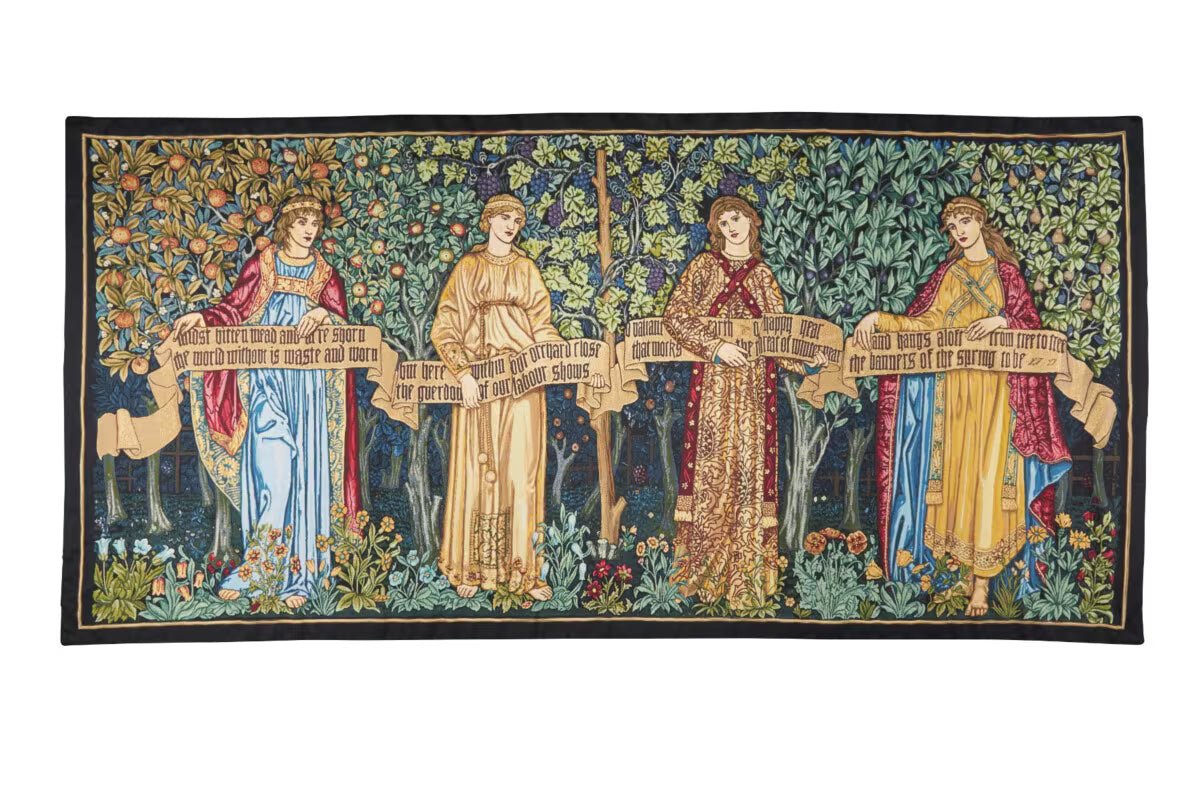 The Orchard Loom Woven Tapestry - 115 x 250 cm - Requires Rod Size 6 - Hines of Oxford - LW1641 - Morris Wallpaper