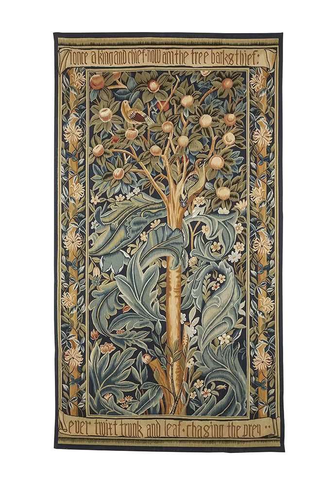 The Woodpecker Tapestry Handwoven Tapestry - Requires Rod Size 4 - Hines of Oxford - HW882 - Morris Wallpaper
