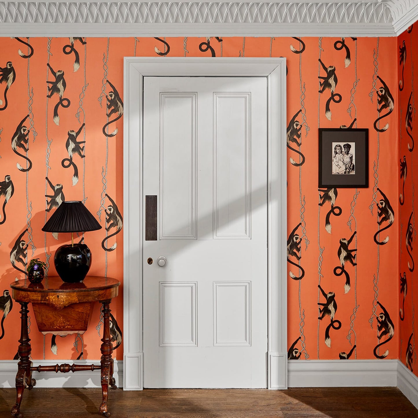 Troop Wallpaper - Salamander-Orange - House of Hackney - 1-WA-TRO-DI-OGE-XXX - Morris Wallpaper