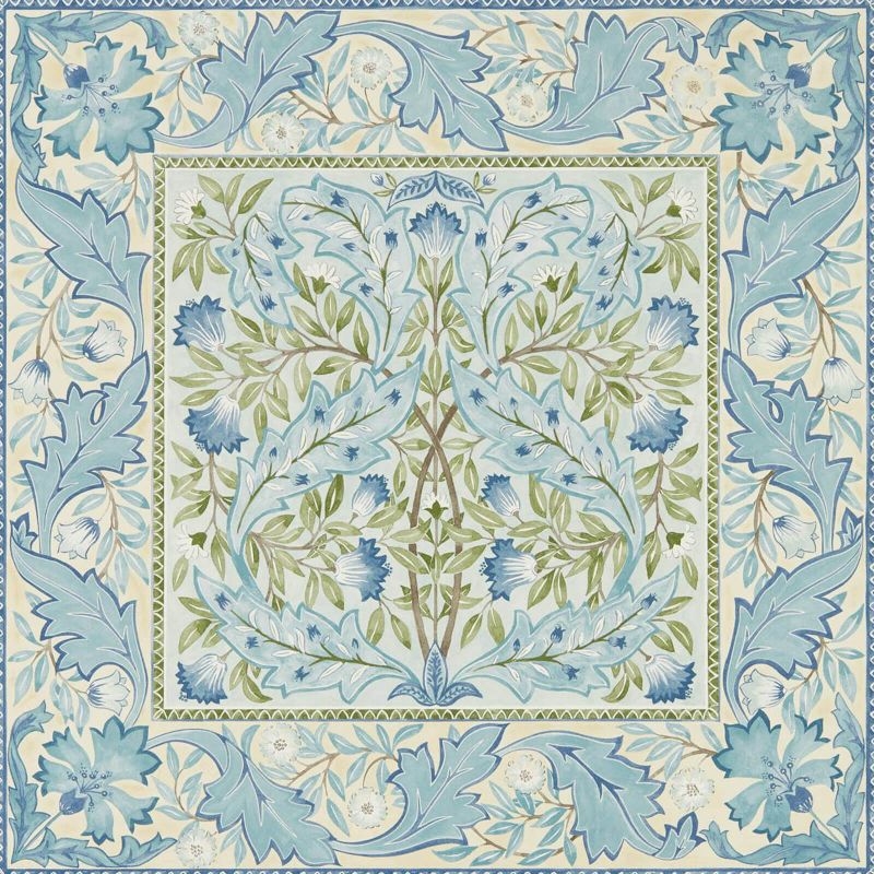 Wilhelmina Wallpaper - Indigo - Morris & Co - 216671 - Morris Wallpaper