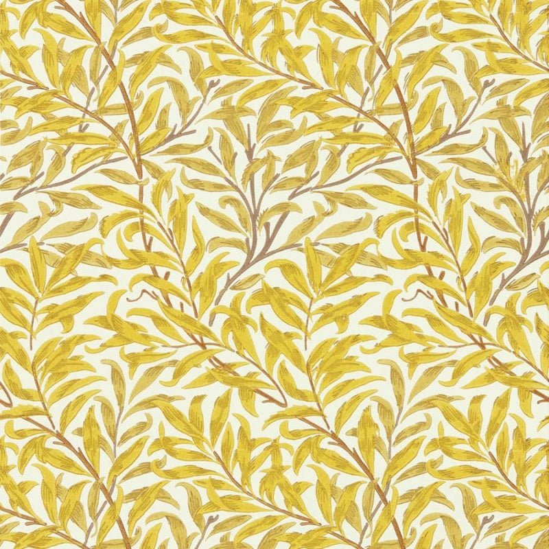 Willow Boughs Wallpaper - Summer Yellow - Morris & Co - 217089 - Morris Wallpaper