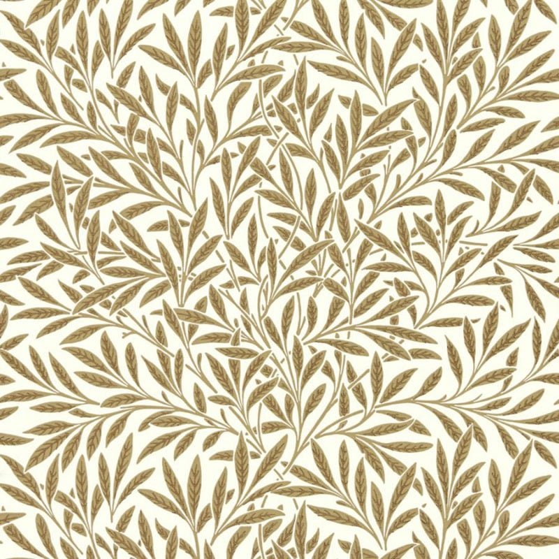 Willow Wallpaper - Cream/Brown - Morris & Co - 216965 - Morris Wallpaper