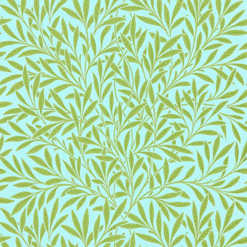 Willow Wallpaper - Sky/Leaf - Morris & Co - 216964 - Morris Wallpaper