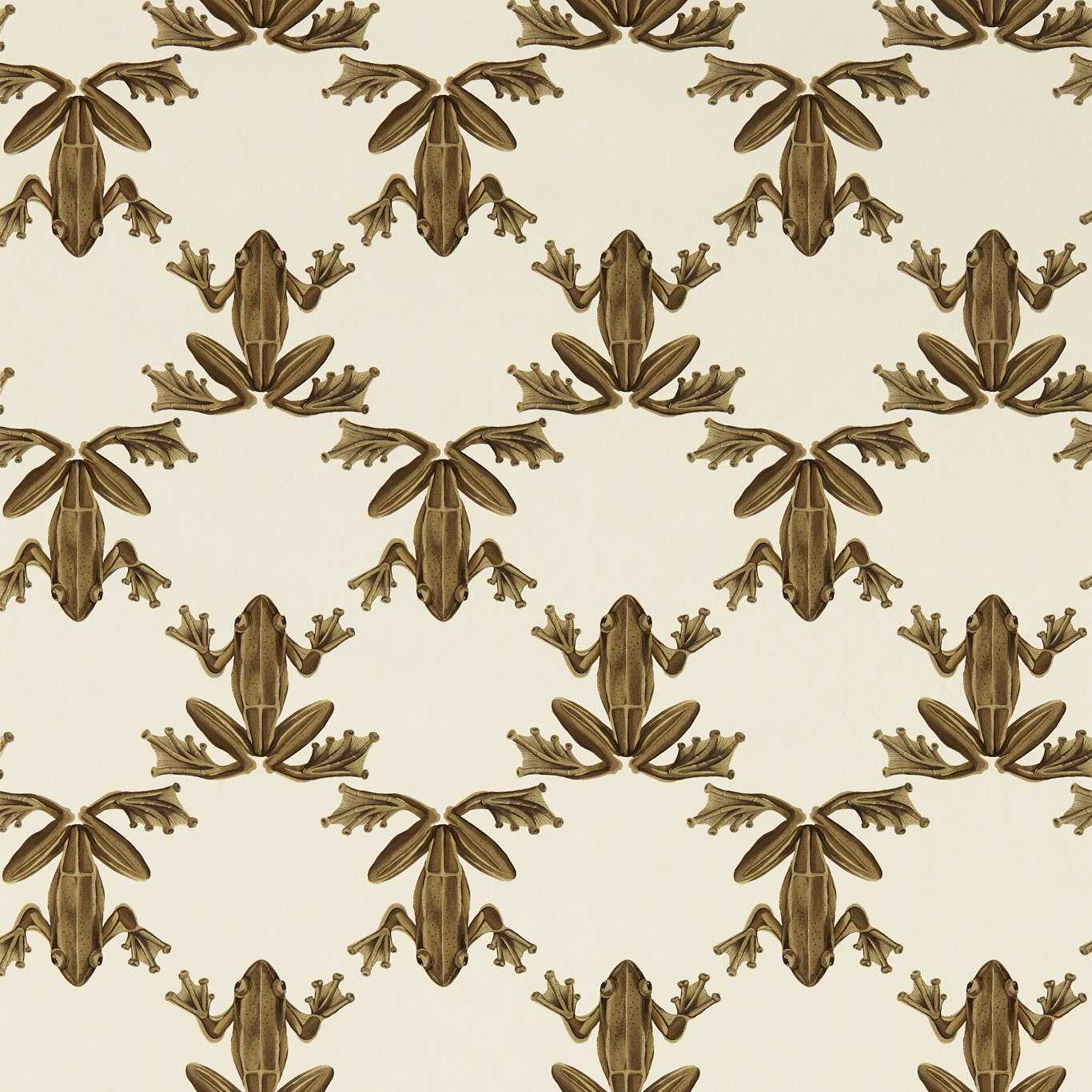 Wood Frog Wallpaper - Gold/Parchment - Harlequin - HC4W113013 - Morris Wallpaper