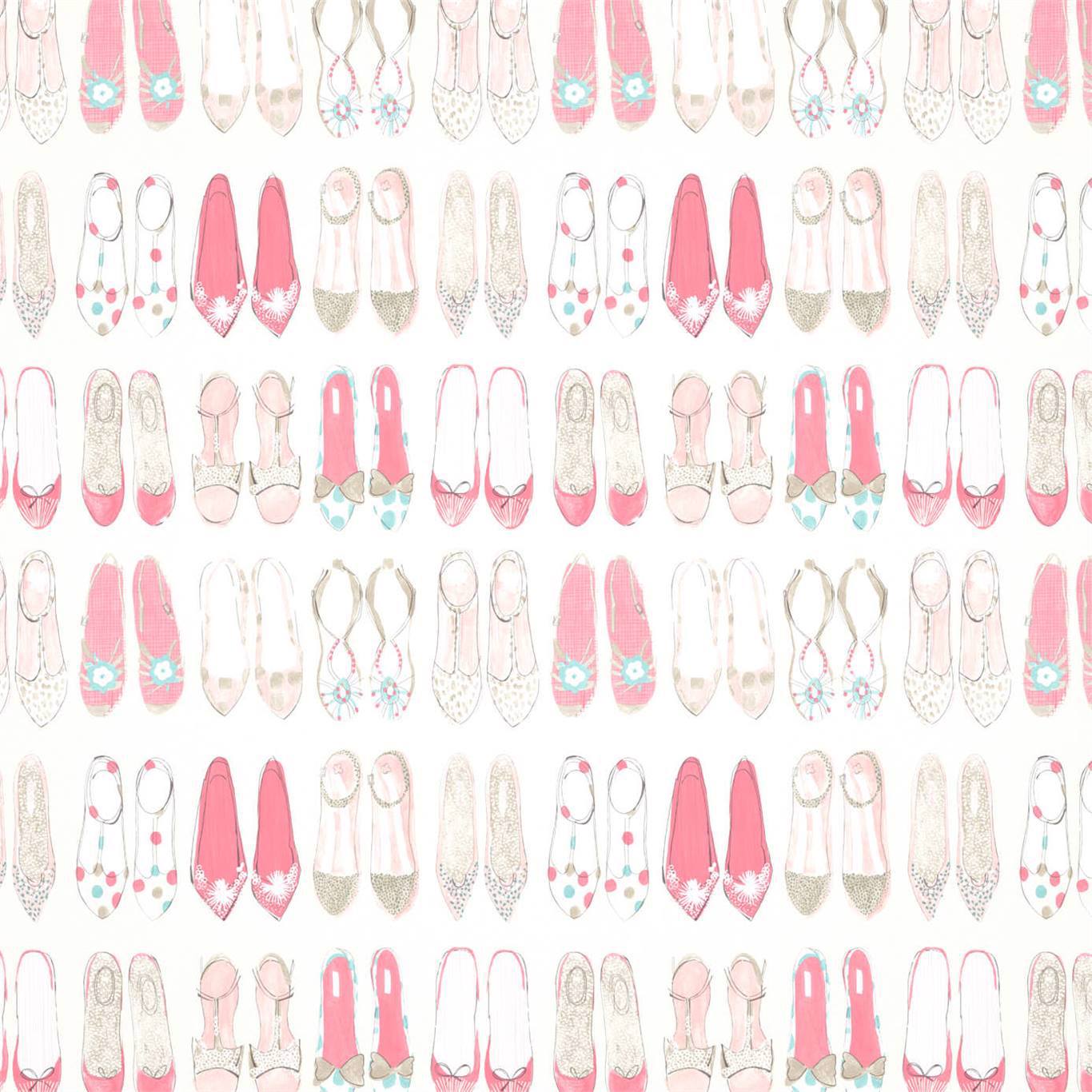World at Your Feet Wallpaper - Pebble/Blossom/Sky - Harlequin - HLTF112646 - Morris Wallpaper