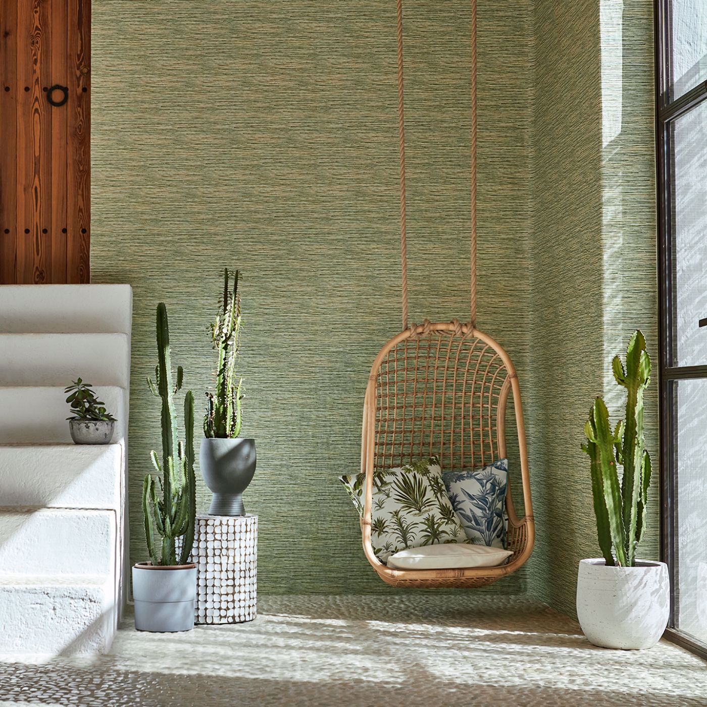 Xan Wallpaper - Palm - Clarke & Clarke - W0192/04 - Morris Wallpaper