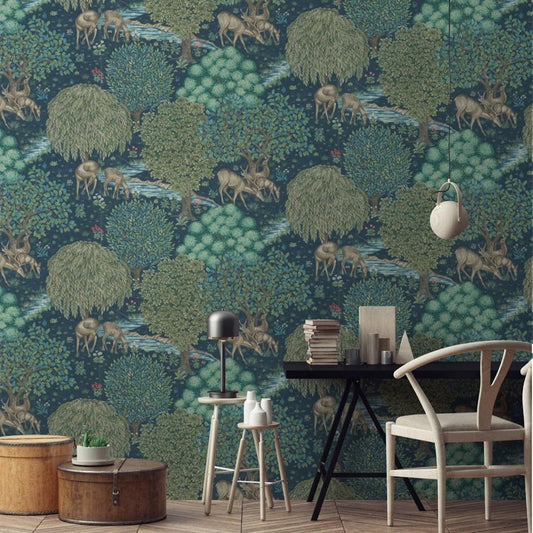The Brook Wallpaper by Morris & Co. - Morris Wallpaper