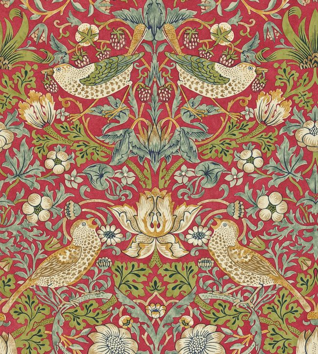 The Fascinating History of Strawberry Thief Wallpaper by William Morris