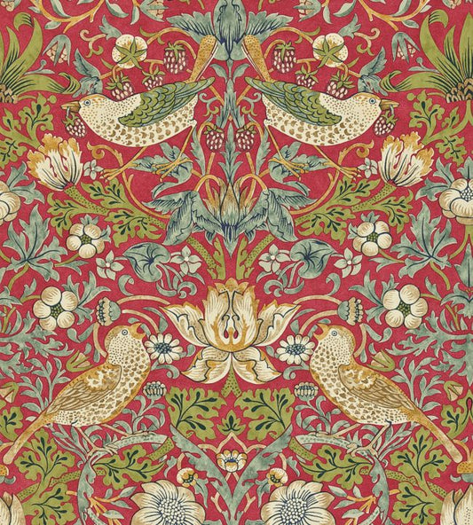 The Fascinating History of Strawberry Thief Wallpaper by William Morris