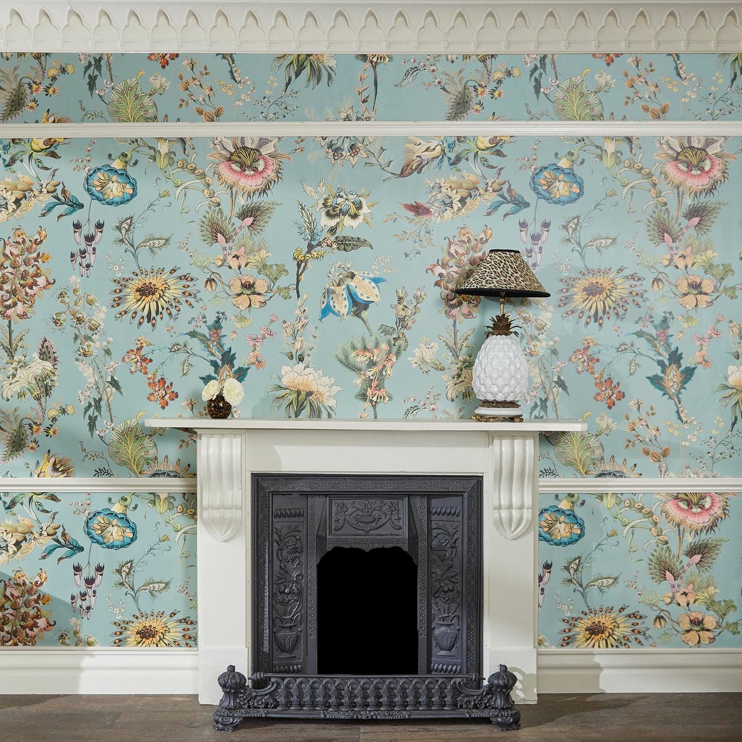 Flora Fantasia Wallpaper - Sky -Blue - 1-WA-FLF-DI-BLU-XXX