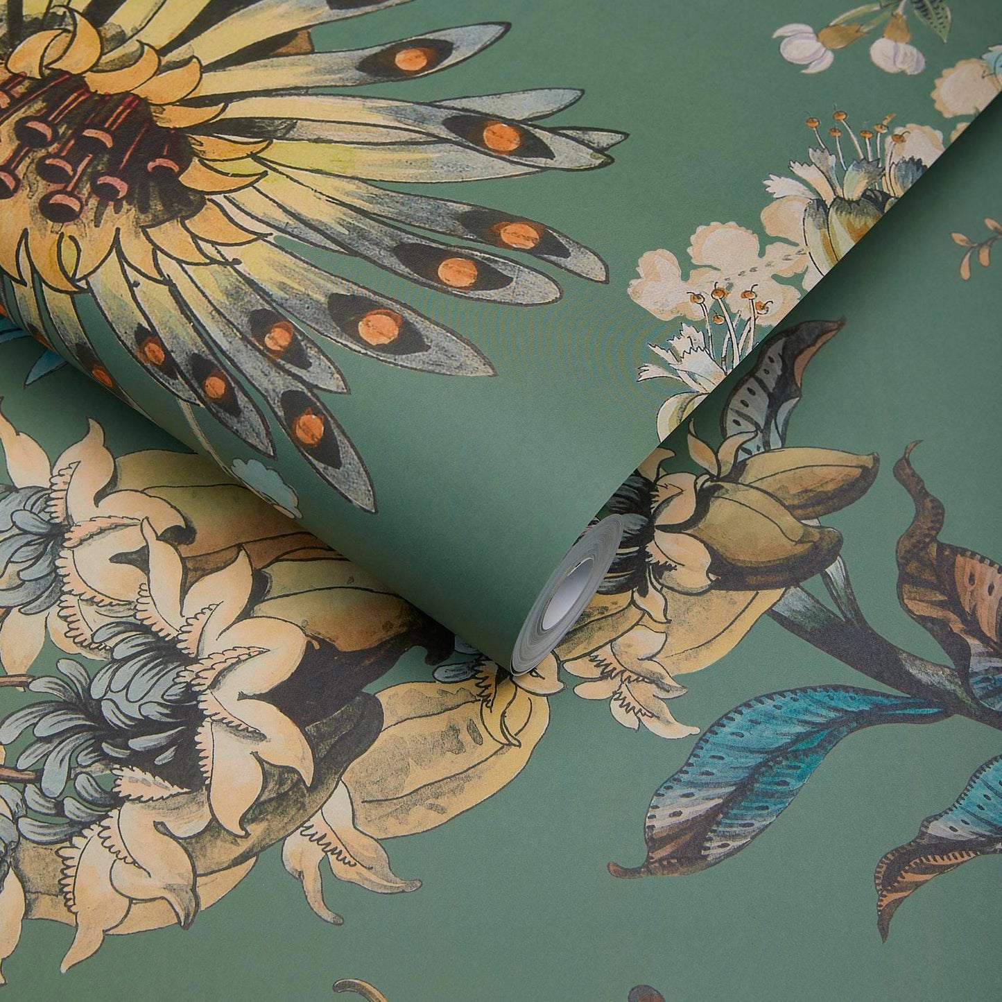 Flora Fantasia Wallpaper - Verdigris - 1-WA-FLF-DI-VER-XXX