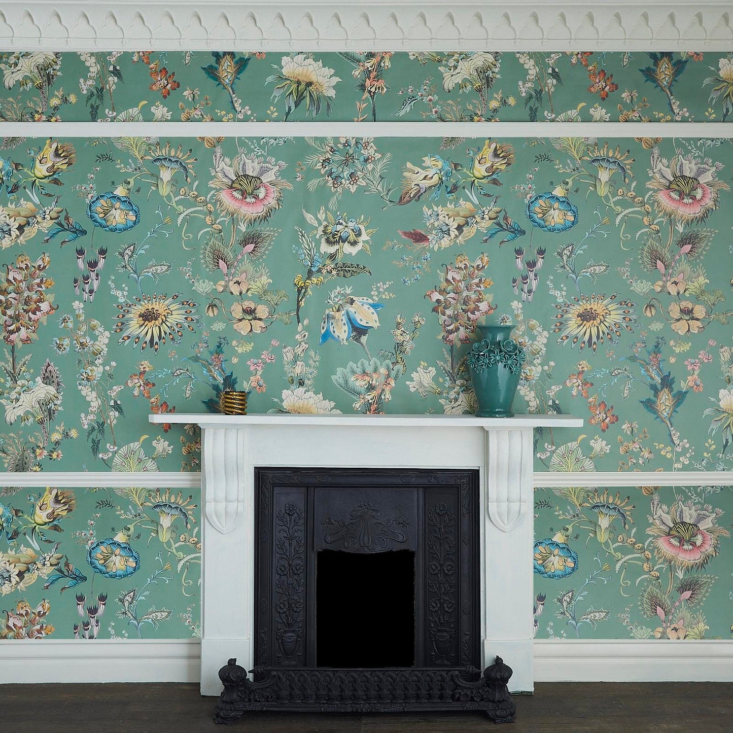 Flora Fantasia Wallpaper - Verdigris - 1-WA-FLF-DI-VER-XXX