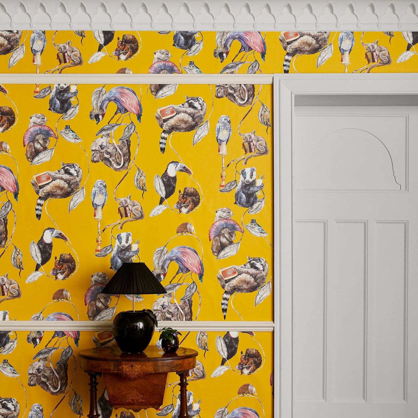 Hackney Empire Wallpaper - Ochre - 1-WA-HAC-DI-OCH-XXX