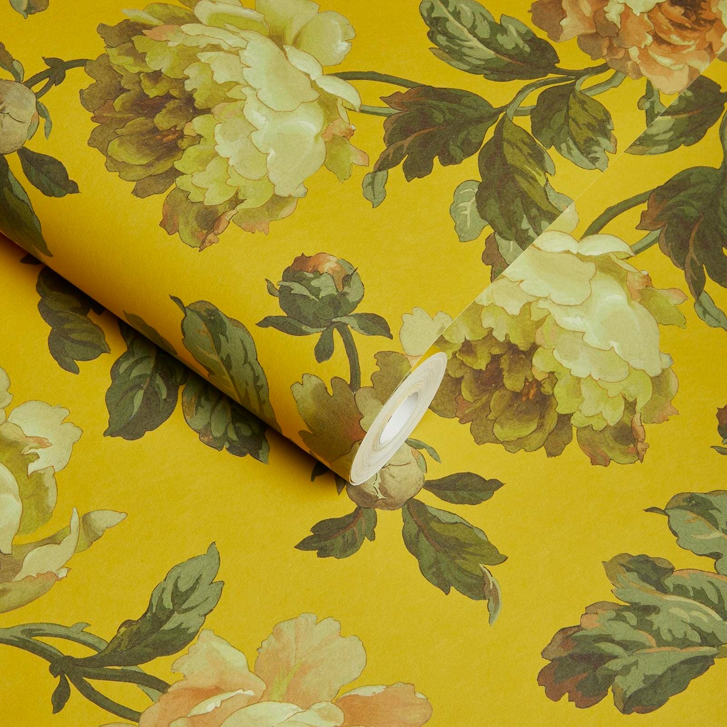 Peoneden Wallpaper - Ochre - 1-WA-PEO-DI-OCH-XXX