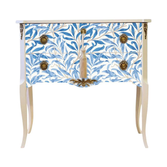 717 - William Morris Louis XV Commode-Blue - Morris Wallpaper