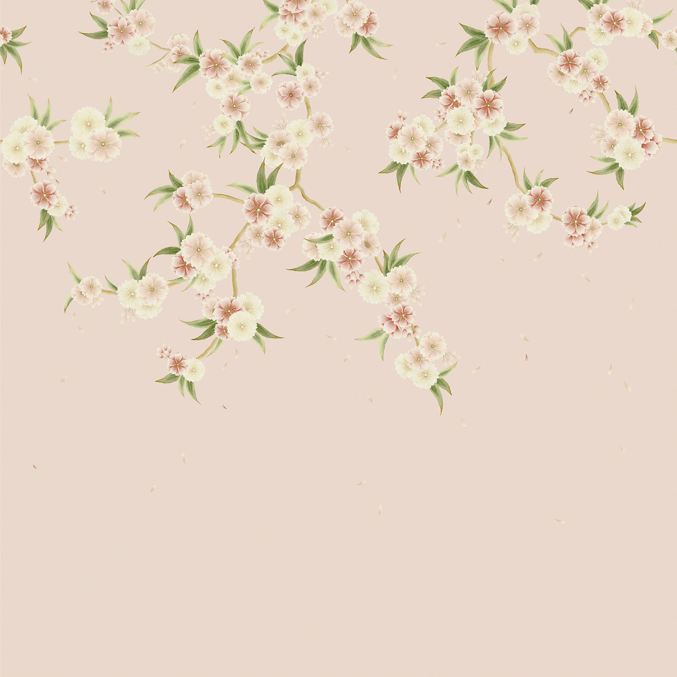 Rosa Wallpaper - Blush Pearl/Peony/Meadow - HDHW112887