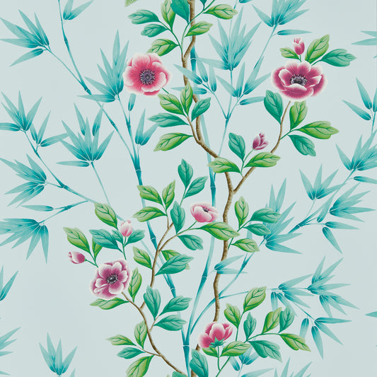 Lady Alford Wallpaper - Sky/Magenta - HDHW112901
