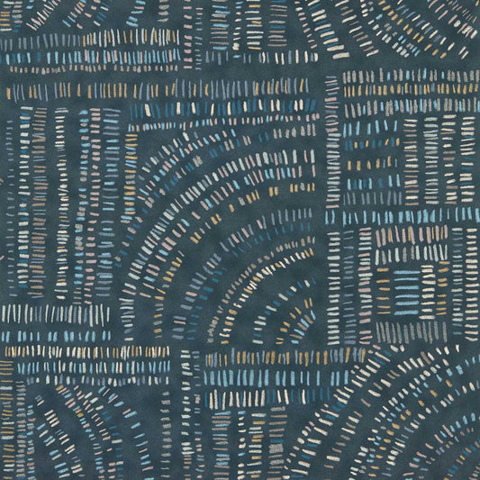 Frescoes Wallpaper - Sapphire / Kyanite / Quartz - HDMW113295