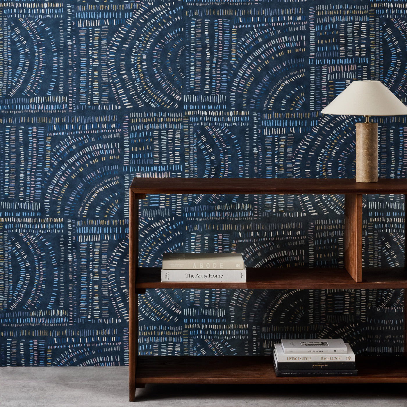 Frescoes Wallpaper - Sapphire / Kyanite / Quartz - HDMW113295