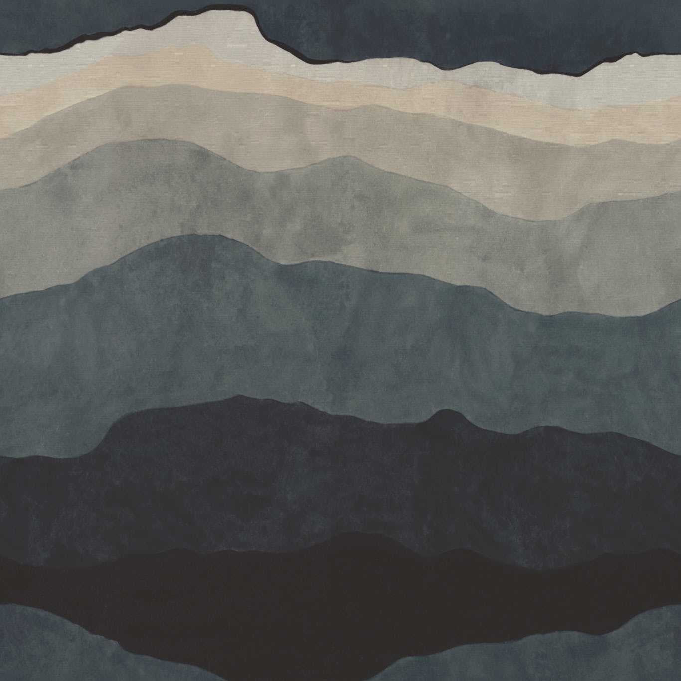 Sedimentary Mural Wallpaper - Midnight - HDMW113327