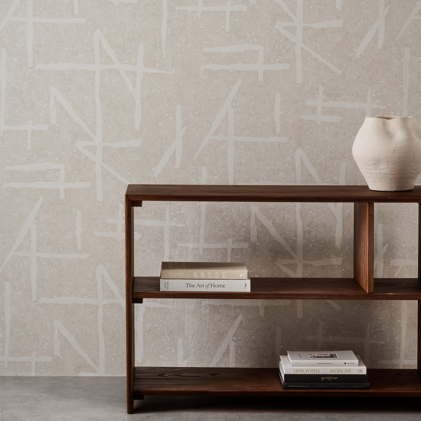 Dolmens Wallpaper - Chalk / Porcelain - HDMW113329