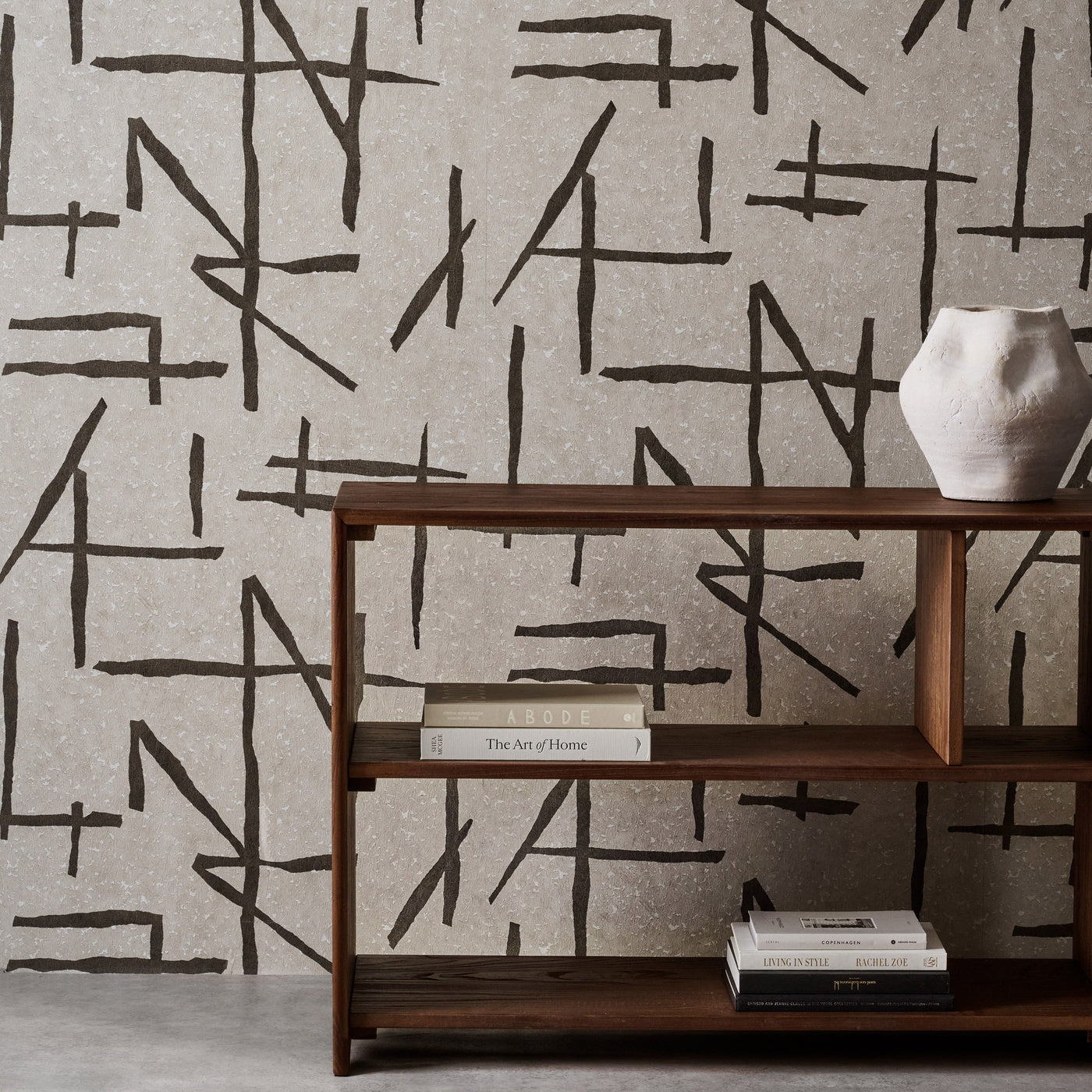 Dolmens Wallpaper - Onyx / Limestone - HDMW113331