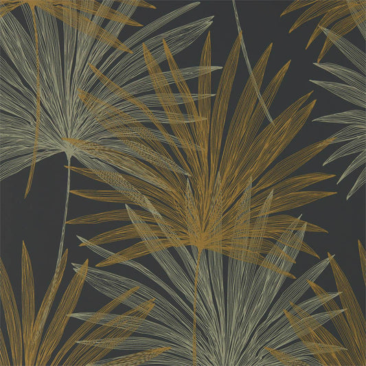 Mitende Wallpaper - Jet/Gold - HMIW112227