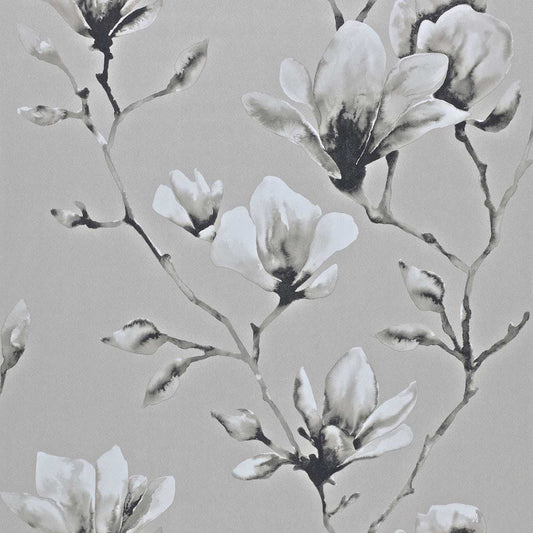 Lotus Wallpaper - Silver - HMOW110880