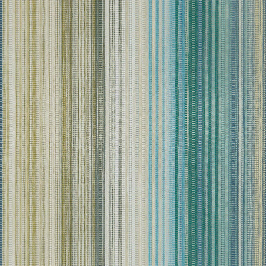 Spectro Stripe Wallpaper - Emerald/Marine - HMWF111962