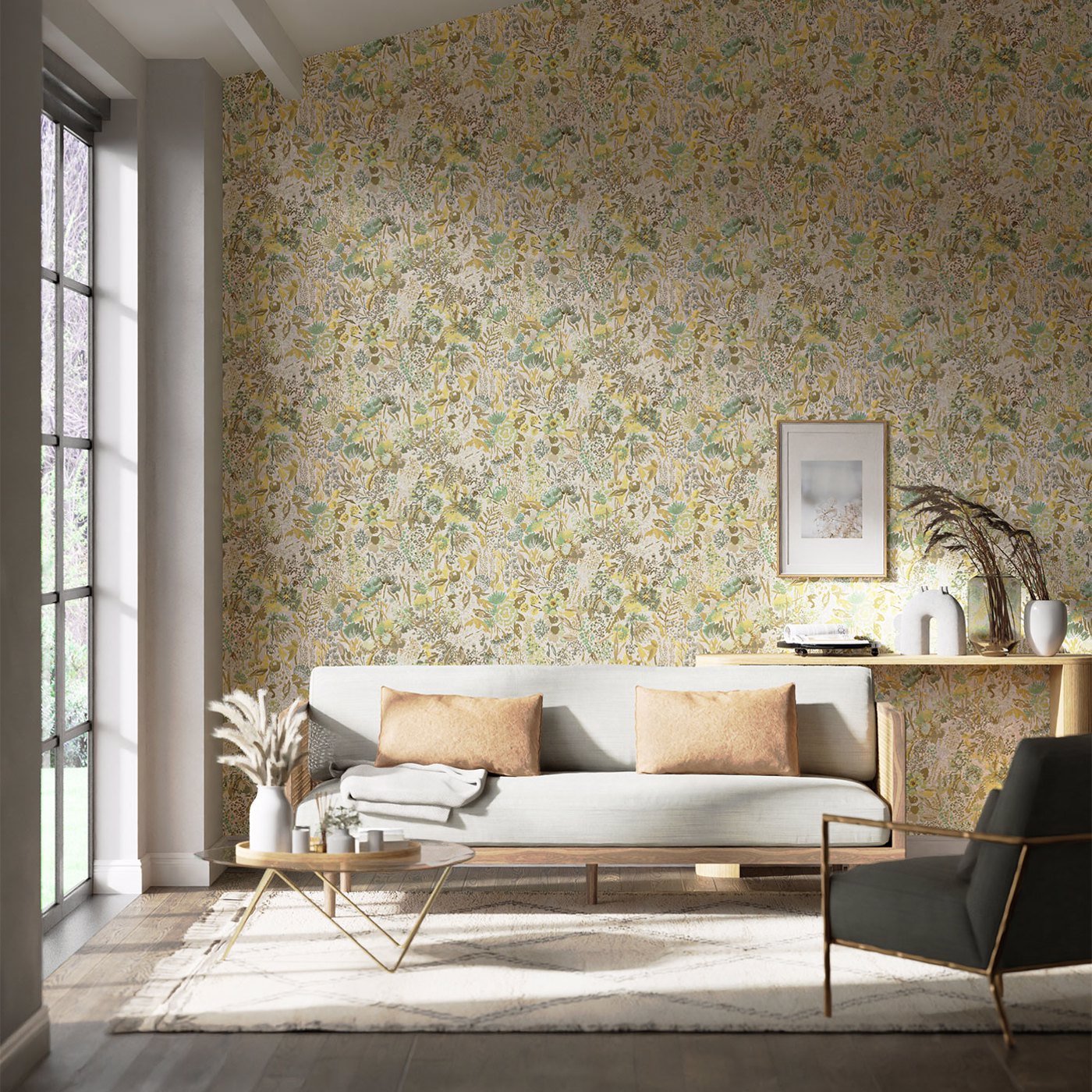 Sanguine Wallpaper - Succulent/Seaglass/Nectar/Sail Cloth - HQN2112840