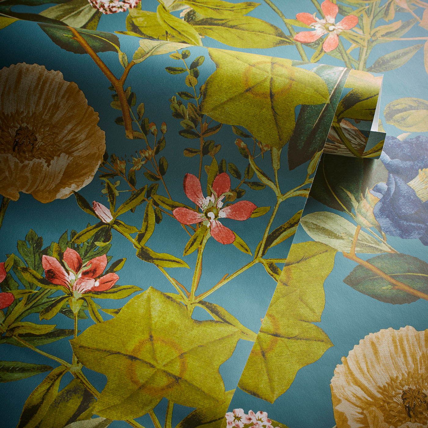 Passiflora Wallpaper - Chambray - W0143/01