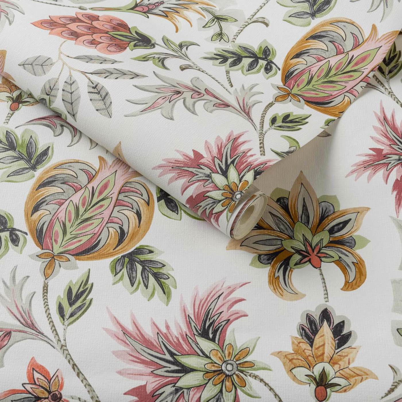 Sizergh Wallpaper - Blush/Sage - W0198/01