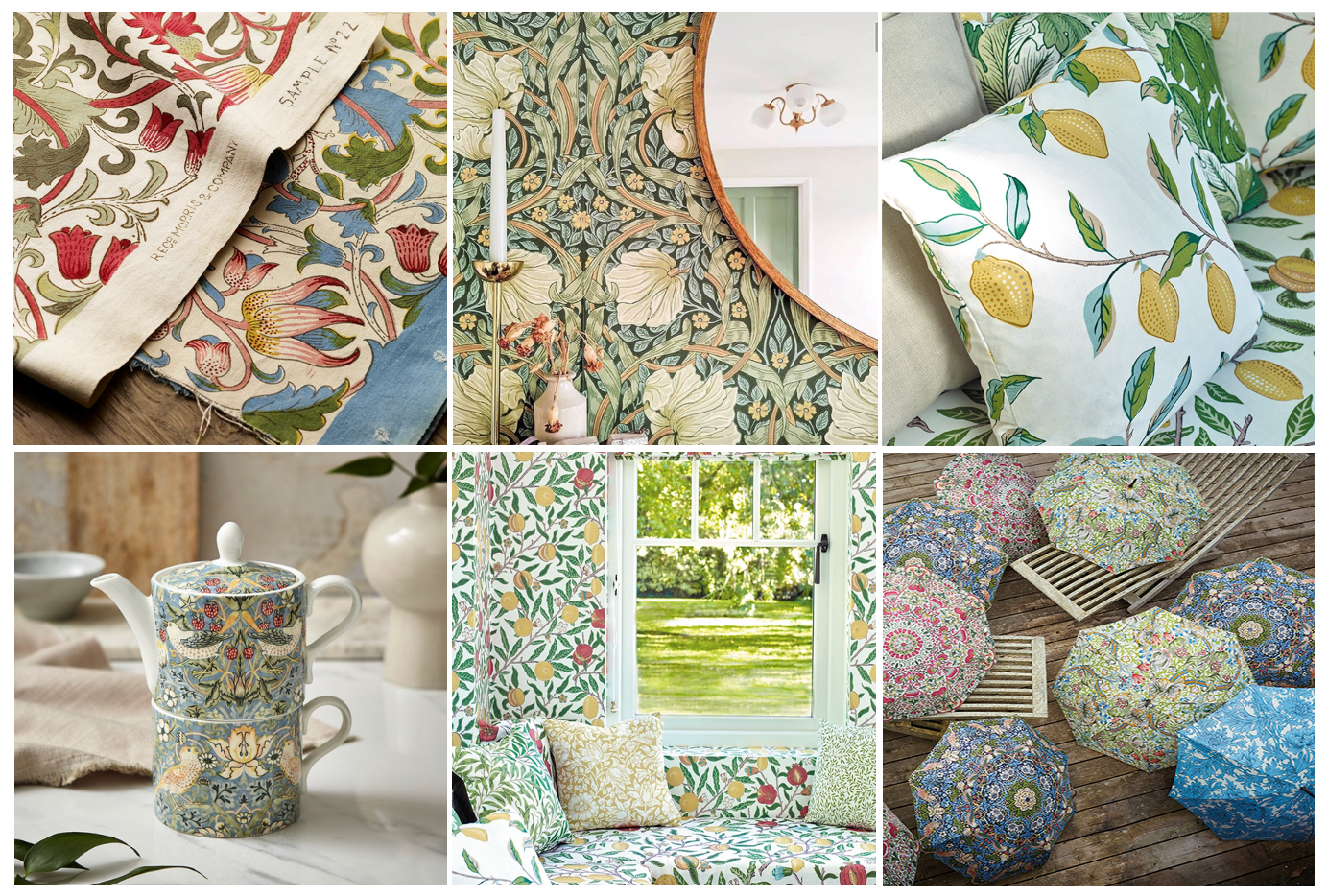 Geburtstagskarte Im William Morris Design – Mit Goldfolie & Nachhaltigem Papier!